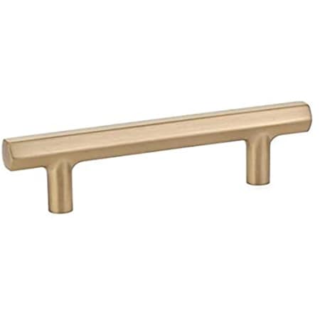 Patioplus Mod Hex 12 in. Center to Center Cabinet Pull, Satin Brass PA2054401